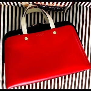 Henri Bendel color block satchel.